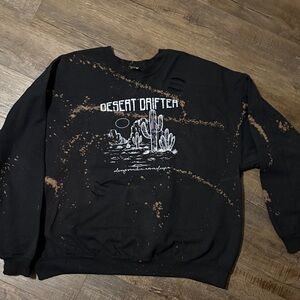 Desert Drifter Black Crewneck